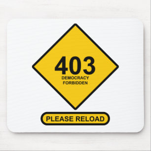 Mousepad Erro 403: Democracia Proibida