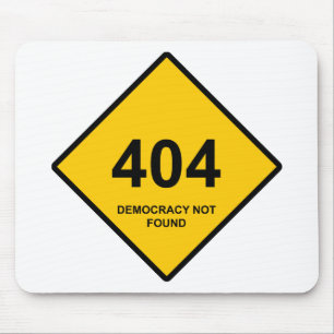 Mousepad Erro 404: Democracia Não Encontrada