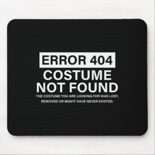 Mousepad Erro 404 Fantasia Não Encontrada Dito Divertido de