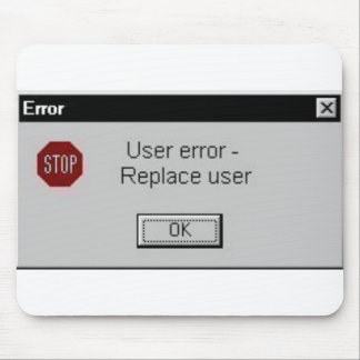 Mousepad erro do usuário