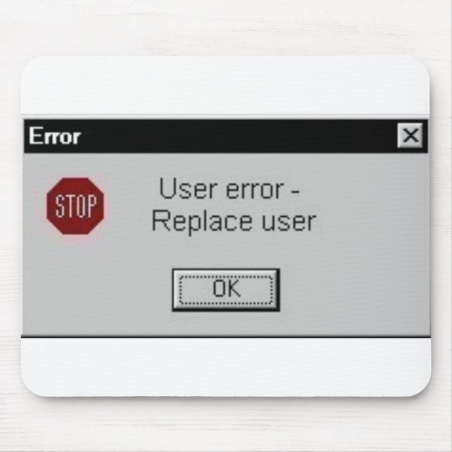 Mousepad erro do usuário (Frente)