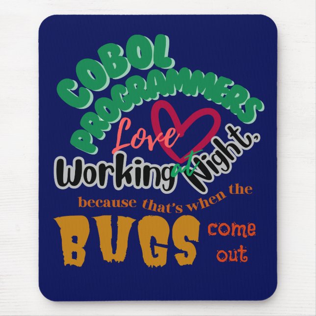 Mousepad Erros de Cobol Aparecem Tarde da Noite (Frente)