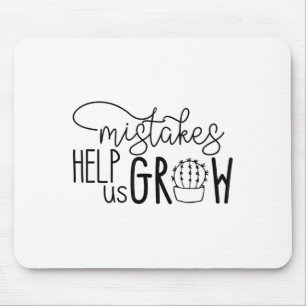 Mousepad Erros de professores com mentalidade de cresciment