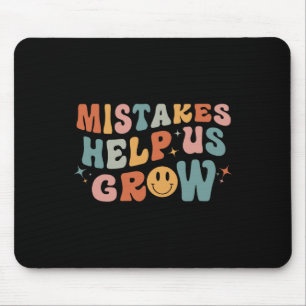 Mousepad Erros Nos Ajudam A Crescer - Retrocedendo Groovy P