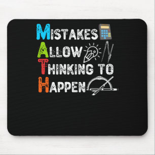 Mousepad Erros Permitem Pensar Em Acontecer - Matemática E