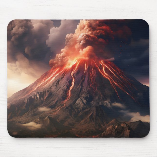 Mousepad Erupção do vulcão (Frente)