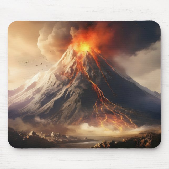 Mousepad Erupção do vulcão (Frente)