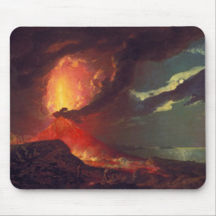 Mousepad Erupção vulcânica do Monte Vesúvio (vulcão vivo)