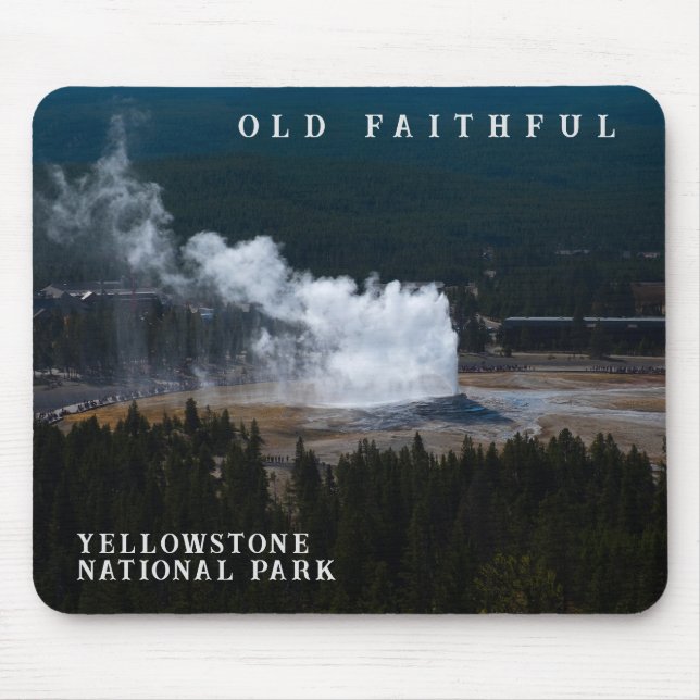Mousepad Erupção Yellowstone, um velho gênio de fé (Frente)