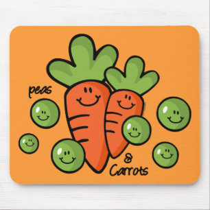Mousepad Ervilhas e cenouras