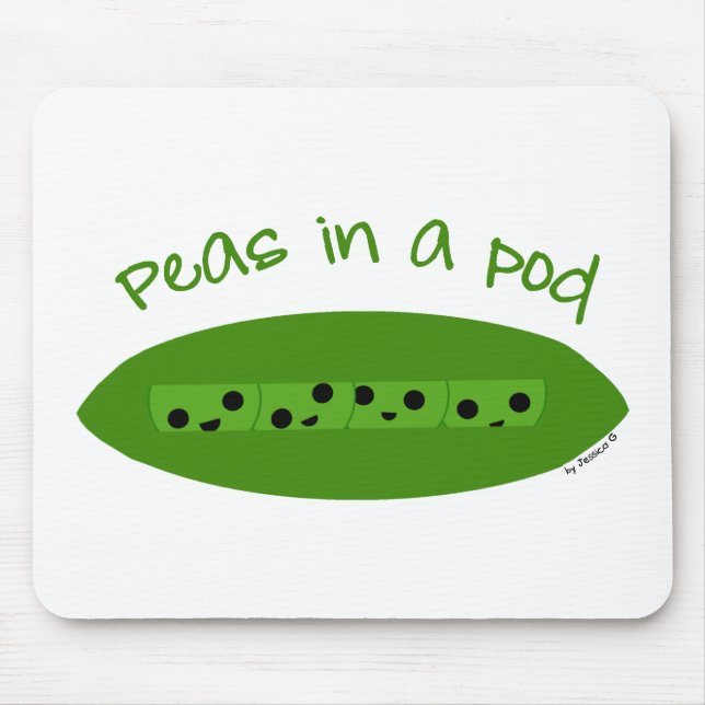 Mousepad Ervilhas em um vagem (picosegundo pelo kolohe (Frente)