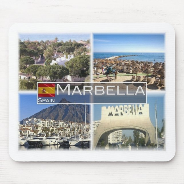 Mousepad ES Espanha - Marbella - Beach Costa del Sol - (Frente)