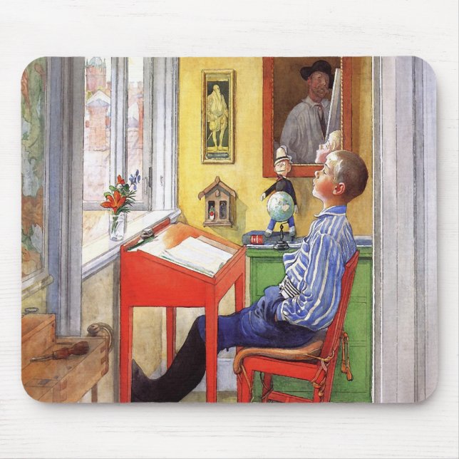 Mousepad Esbjorn fazendo seu trabalho de casa de Carl Larss (Frente)