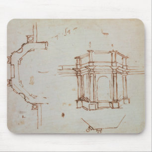 Mousepad Esboço arquitectónico de W.24r