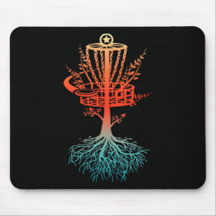 Mousepad Esboço Certificado de Jogador de Disc Golf Vintage