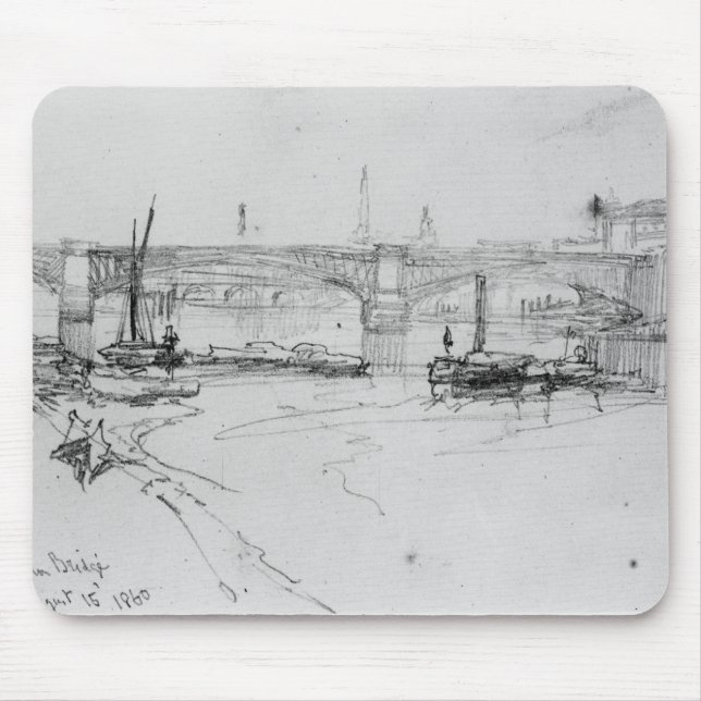 Mousepad Esboço da ponte de Londres, 1860 (Frente)