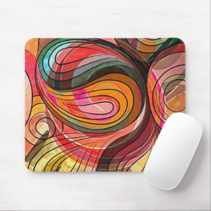 Mousepad Esboço de Espectro de Arco-íris Multicolorido