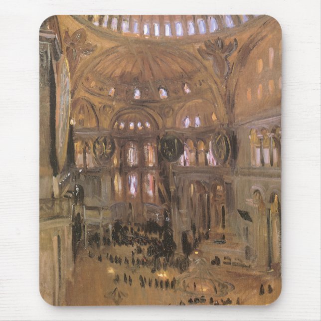 Mousepad Esboço de Santa Sofia por John Singer Sargent (Frente)