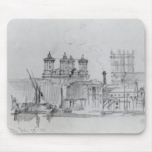 Mousepad Esboço de Westminster, 1860 (Frente)
