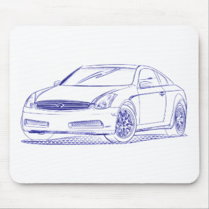 Mousepad Esboço do cupé dos Inf G35