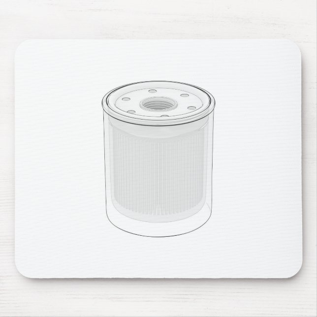 Mousepad Esboço do filtro de óleo automotivo (Frente)
