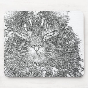 Mousepad Esboço do gato