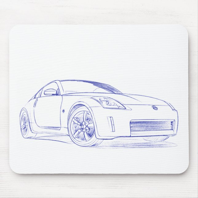 Mousepad Esboço do Nis 350Z (Frente)