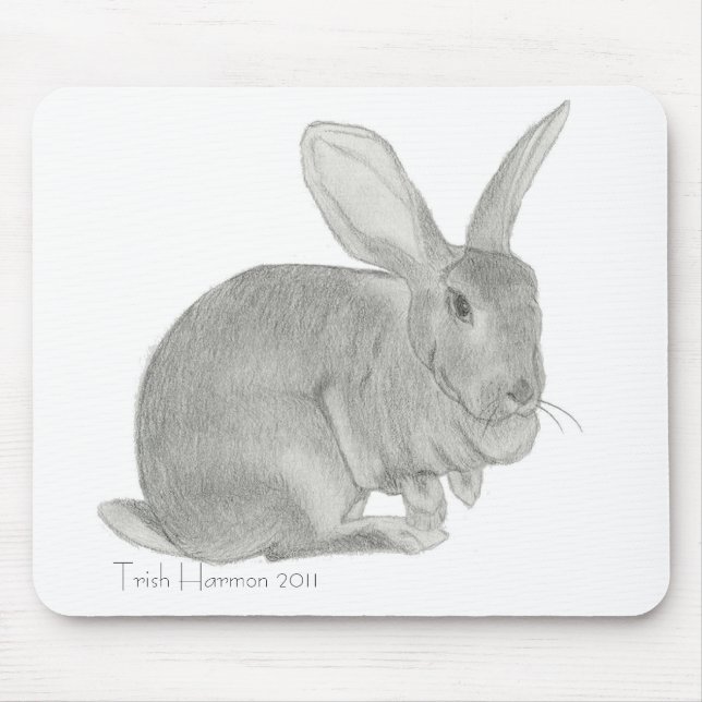 Mousepad Esboço gigante flamengo do coelho (Frente)