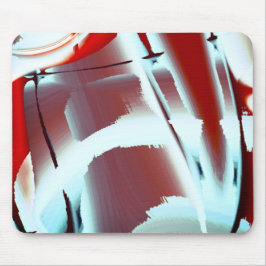 Mousepad Esbranquiçado a vermelho esmagamento da ampliação