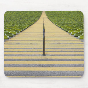 Mousepad Escadaria do estádio entre fileiras de assentos