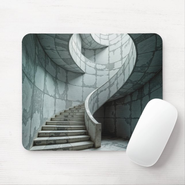 Mousepad Escadaria Espiral Magnífica Marble (Com mouse)