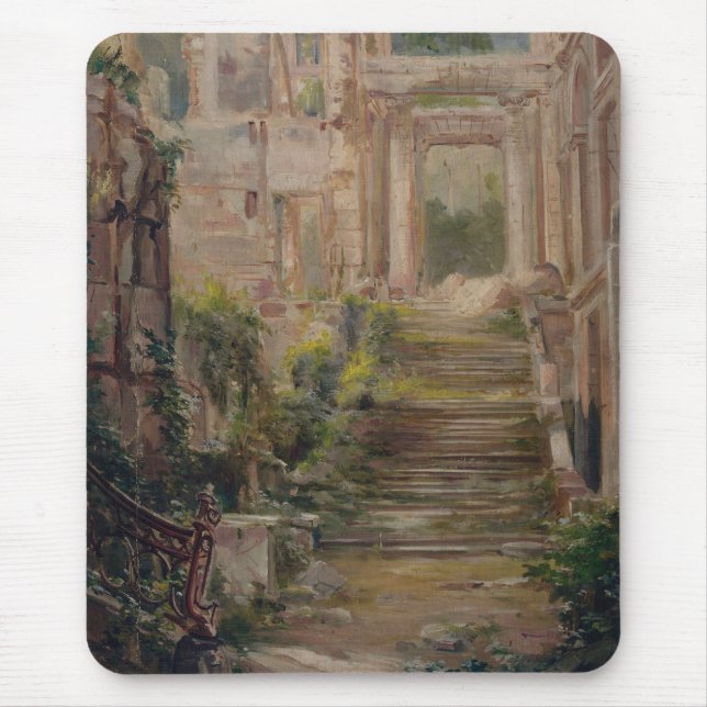 Mousepad Escadas de Ruínas do Castelo de santo-Nuvem (Frente)