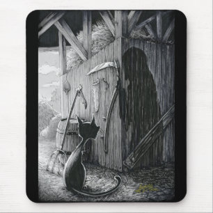 Mousepad Escadas do Gatinho na proteção do mouse Shadows