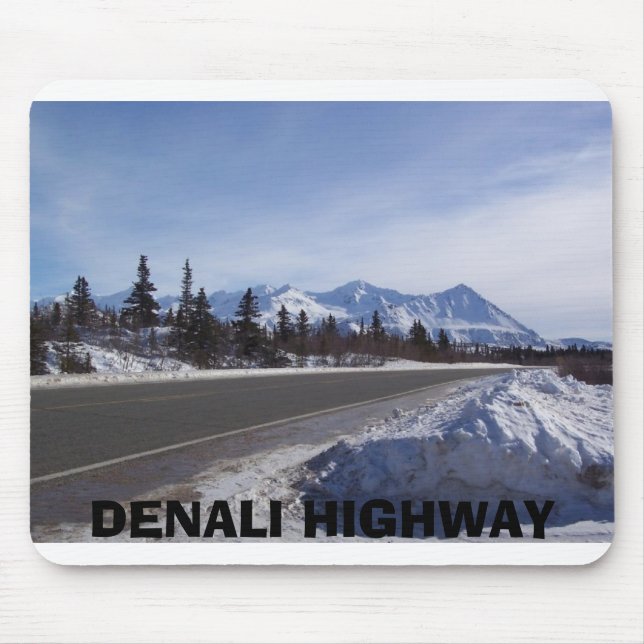 Mousepad escala de Alaska 1, ESTRADA de DENALI (Frente)