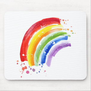 Mousepad Escala de Watercolor arco-íris