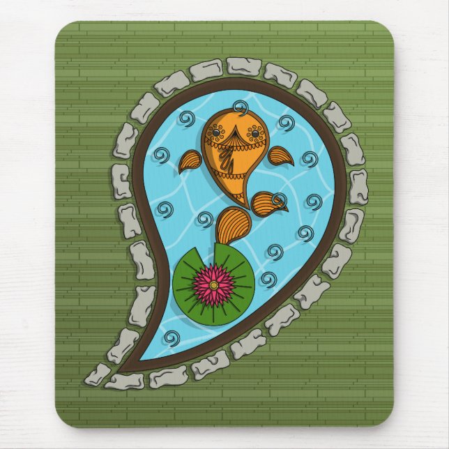 Mousepad Escala o Boco de Peixe Goldfish (Frente)