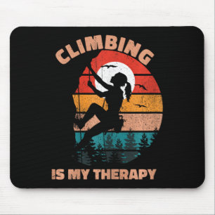 Mousepad Escalada É Minha Terapia Mulheres Escalada em Roch