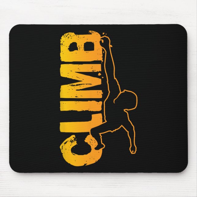 Mousepad Escalada em Rocha Divertida para Entusiastas de Bo (Frente)