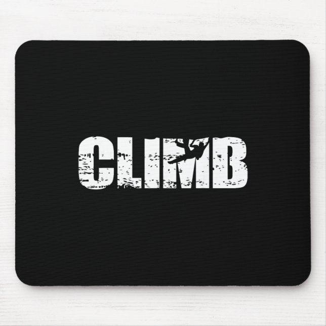 Mousepad Escalada - Olhar Angustiado Escalada em Rocha para (Frente)