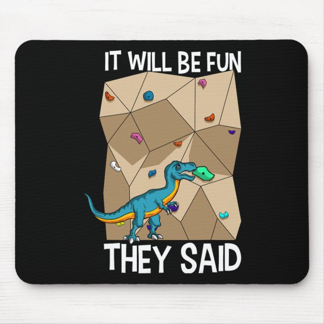 Mousepad Escalador de Blocos Artificial Dinosaur C (Frente)