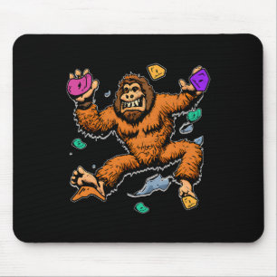 Mousepad Escalador de Sasquatch Bouldering Montanhista Pé G