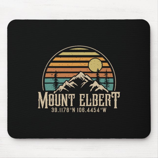 Mousepad Escalando o Mt. Elbert Colorado Mountain Mount Elb (Frente)