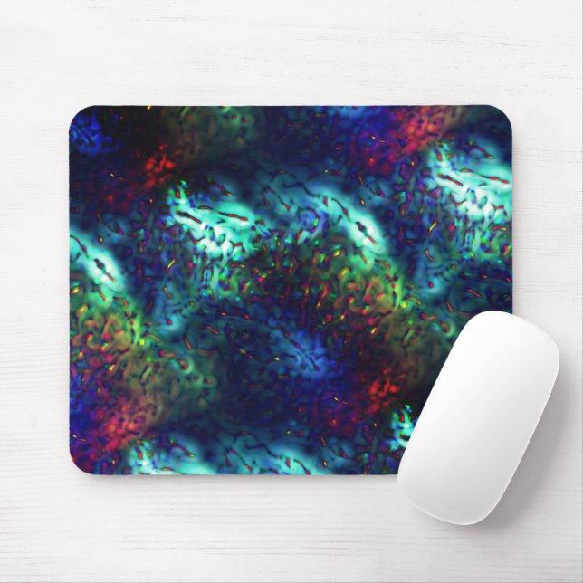 Mousepad Escalas brilhantes sobre fundo azul escuro a color (Com mouse)