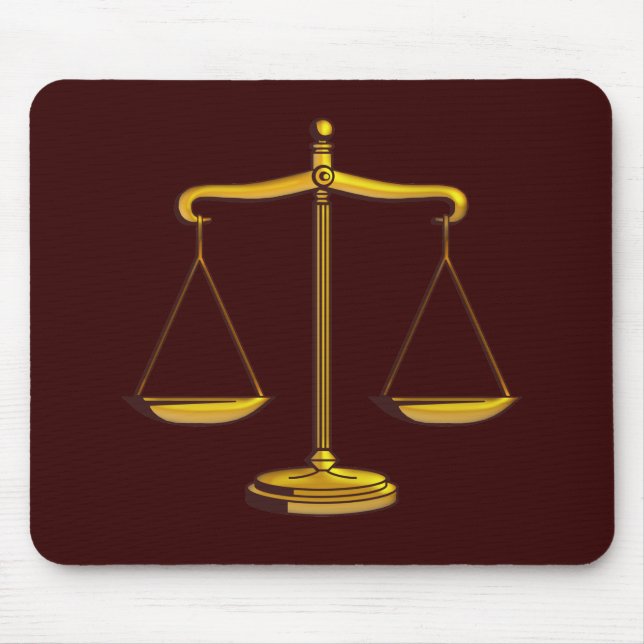 Mousepad Escalas de justiça (Frente)