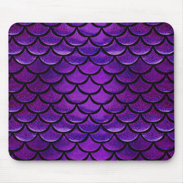 Mousepad Escalas de Sereia Púrpura e Azul (Frente)