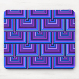 Mousepad Escalas quadradas azuis e roxas