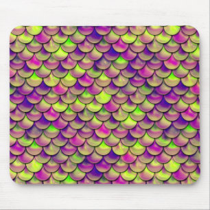Mousepad Escalas roxas e verdes caídas