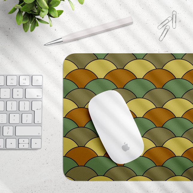 Mousepad Escamas de Dragão, Ventoinhas, Ondas, Seigaiha, Ca (Criador carregado)
