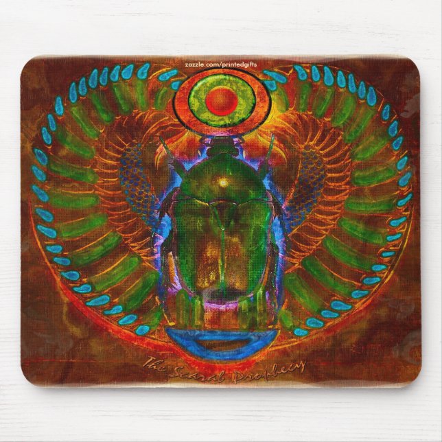 Mousepad Escaravelho Scarab, Antigo Antepoteca Egípcio (Frente)