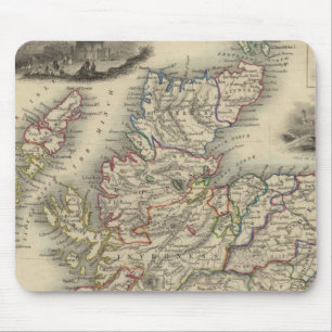 Mousepad Escócia com mapa das ilhas Shetland